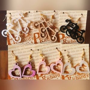 Handmade laser cut earrings